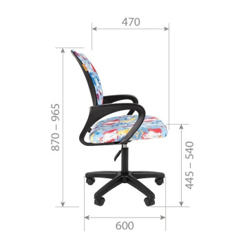 Кресло CH-KIDS 103-LT, ткань велюр, машинки-4