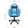 Кресло CH-KIDS 110, экокожа/ткань TW, черный/голубой