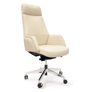 Кресло AR-C107-H, кожа/экокожа, светло-бежевый 