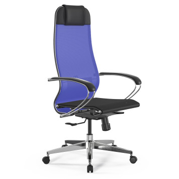 Кресло Метта ErgoLife Set-4/131/Synchro 004 васильковый/черный