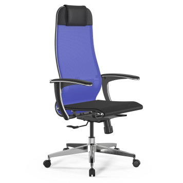 Кресло Метта ErgoLife Set-4/158/Synchro 004 васильковый/черный