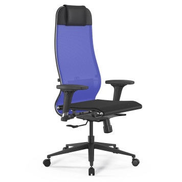 Кресло Метта ErgoLife Set-4/200/Synchro 002 васильковый/черный